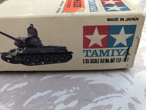 RARITÄT Tamiya 1/35 russischer Panzer T34 Nr. M 113 Motorized von 1967 - Bild 2 von 10
