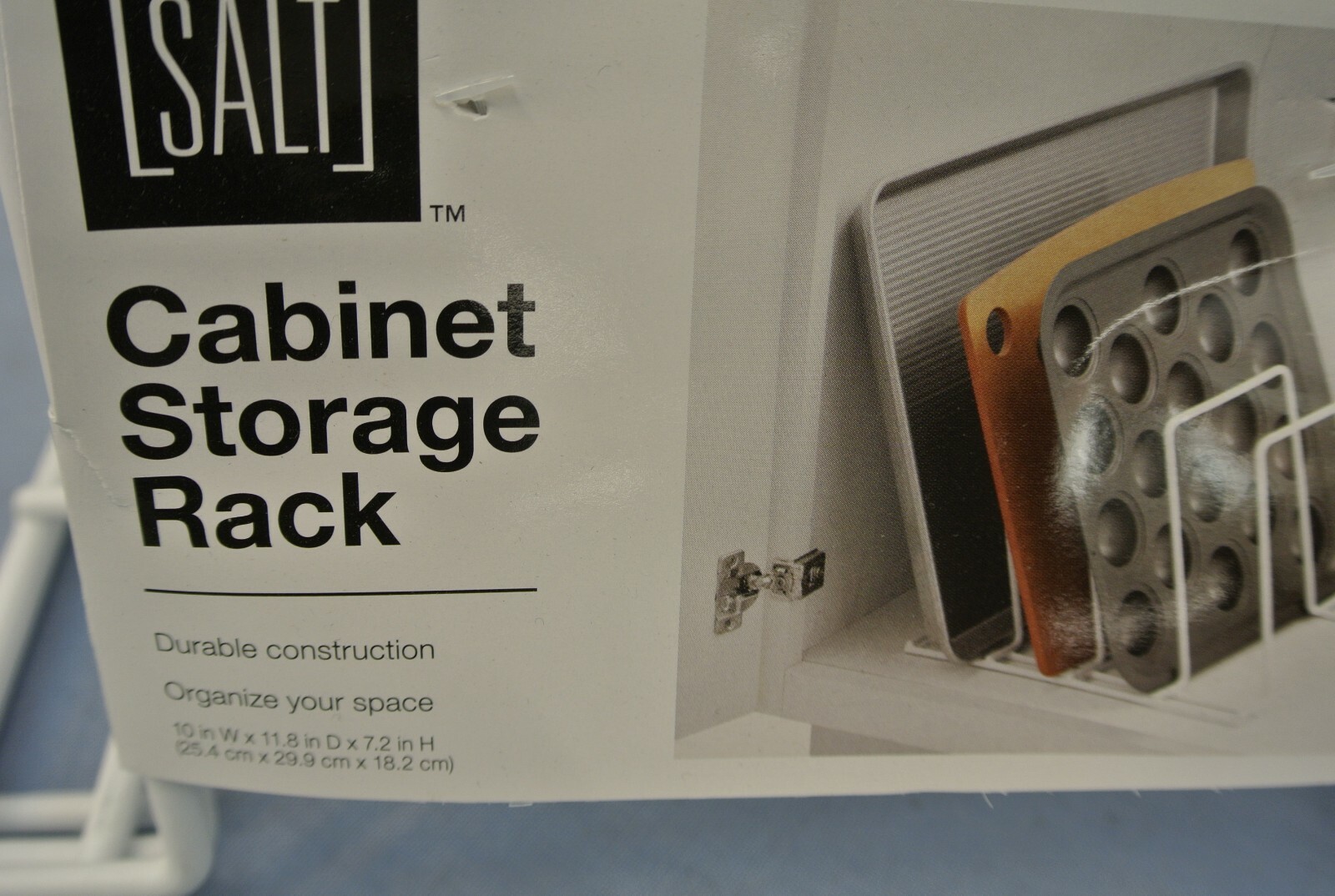 LOT OF 3 CABINET INSERT STORAGE RACK WHITE KITCHEN 12