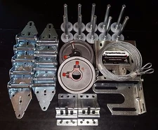 Garage Door Hardware Complete Kit - Heavy Duty 11 GA - 18x10 or 16x10 - 5 Stiles