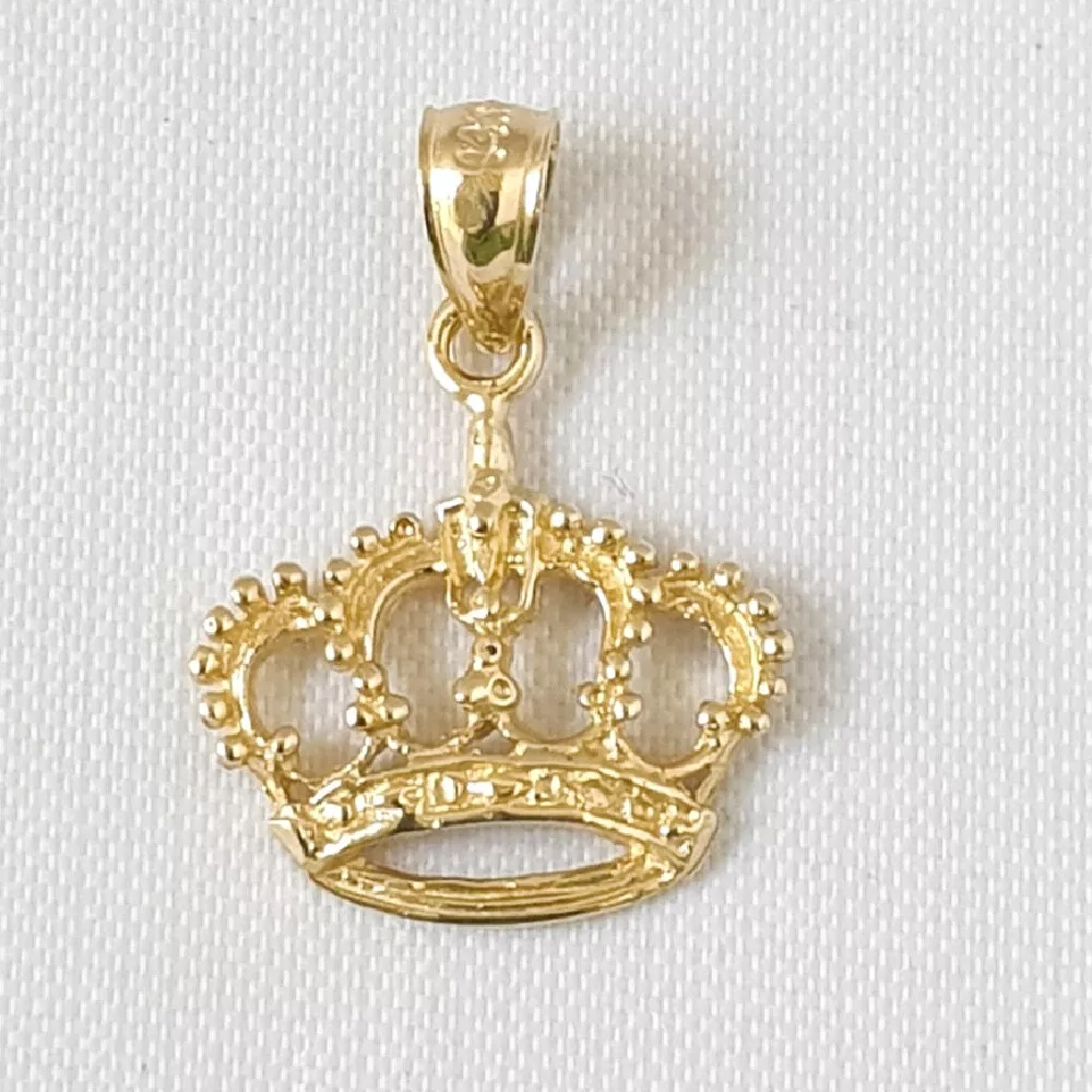 14k gold crown pendant deals