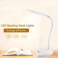 LED Desk Lamp USB Rechargeable Eye-care Light for Bedroom Reading