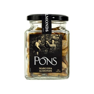 PONS MARCONA ALMONDS - Case of Six 4.5 Oz Glass Jars