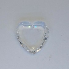 Swarovski Crystal Clear 18mm Heart 6225 Pendant; Beautiful Faceted Edges