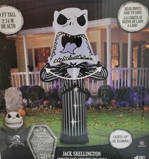 Nightmare Before Christmas 9 Ft Giant Jack Skellington Inflatable Lit Halloween