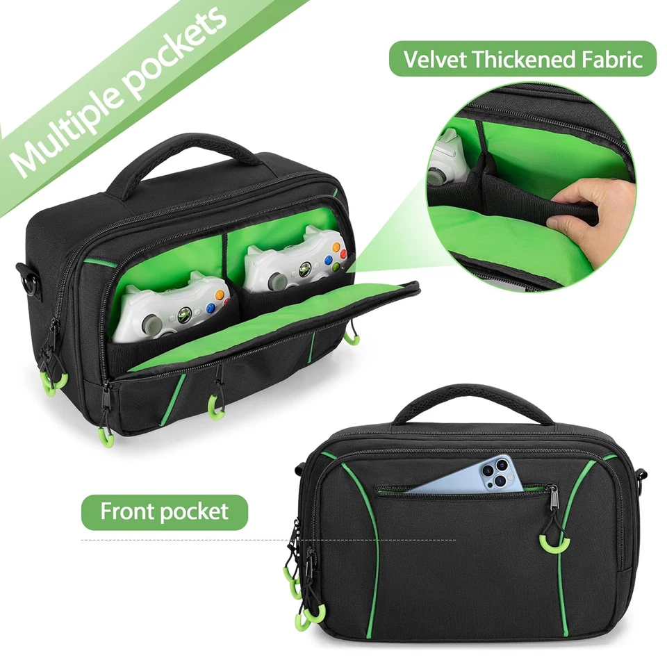 Travel Carrying Bag for Xbox Series S Console/Accessories w/ Padded Foam Liner - image 3 of 4