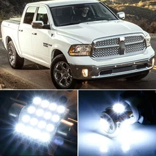 7 x Premium Xenon White LED Lights Interior Package Upgrade Ram 1500 2500 3500