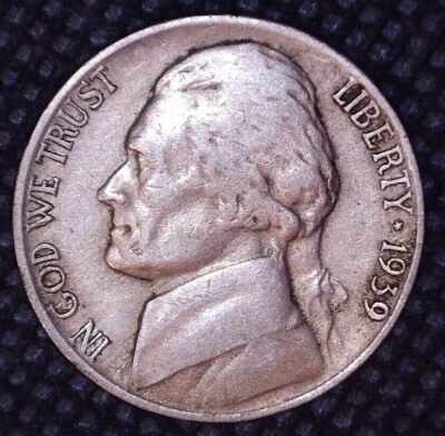1939-D Jefferson Nickel Key Date 5(C) Denver Mint #B106