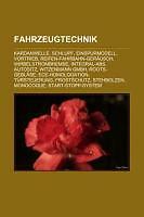 Fahrzeugtechnik | Buch | 9781158966332