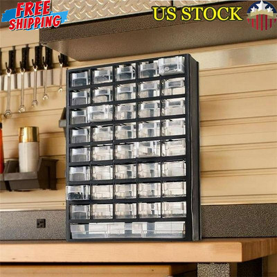 41-Drawer Plastic Hardware Storage Organizer Box Small Parts Crafts Supplies New