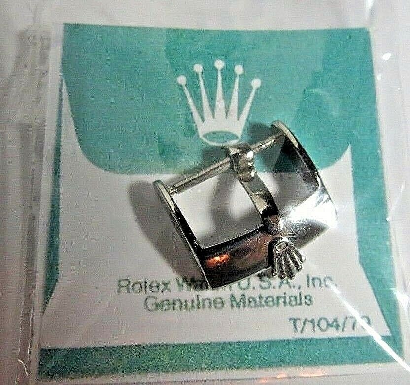 ONE NEW ROLEX SWISS MADE STRAP BUCKLE 16 mm SILVER TONE ST STEEL...
