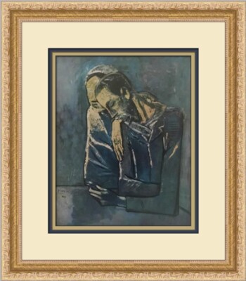 Pablo Picasso Two Figures Custom Framed Print