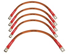 EZ GO MED / TXT Golf Cart Battery Cable Set 4 GAUGE 5 100 Copper 4 AWG 5/16"