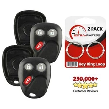 2 For 2003 2004 2005 2006 GMC Sierra Remote Keyless Entry Key Fob Shell Case Pad