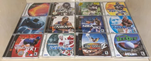11 Dreamcast Game Lot (Tony Hawk's Pro Skater 2 Tee Off NFL 2K1 NBA 2K2 NHL 2K)