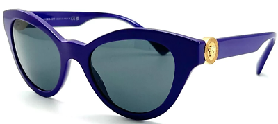 NEW VERSACE 4435 5387/87 PURPLE AUTHENTIC SUNGLASSES 52-20  display picture 3