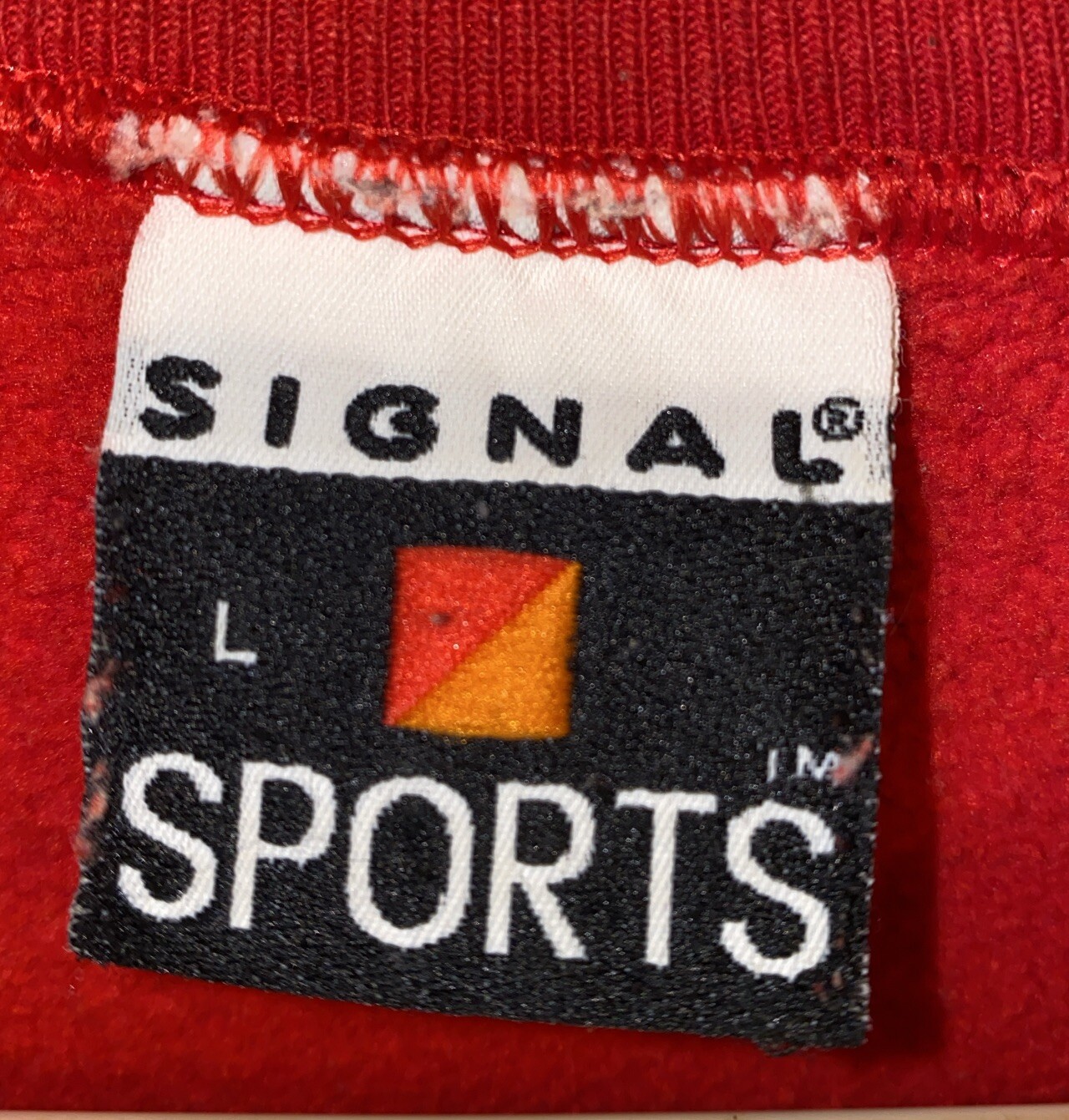 Vintage Rare Royal Kona Coffee Red Hawaii Pullover Sweater Signal Sports Large image 3