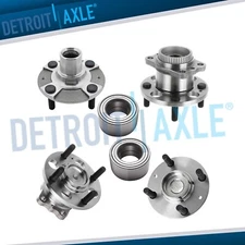 FWD Front and Rear Wheel Bearing Hubs Assembly for 2012 - 2017 Hyundai Accent
