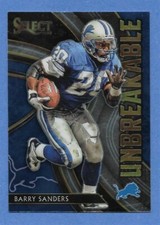 2020 Panini Select Football- Barry Sanders Unbreakable Insert #4