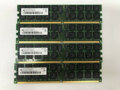 QIMONDA RAM SET 8GB (4x 2GB) DDR2 HYS72T256220HP-3S-B (PC2-5300P) SERVER RAM#R92