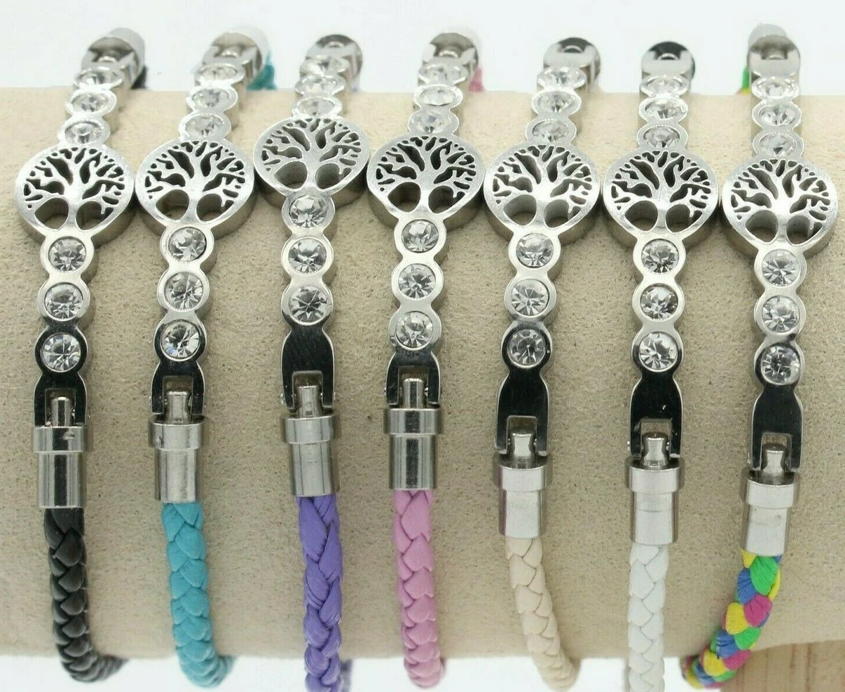 Bracciale in pietre di diaspro da donna, albero della vita, modello No