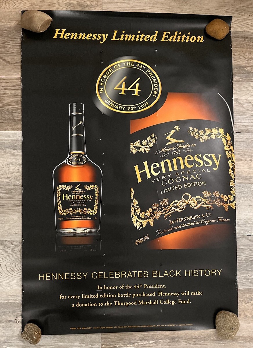VTG Original Obama 44 Hennessy Promo Poster 36