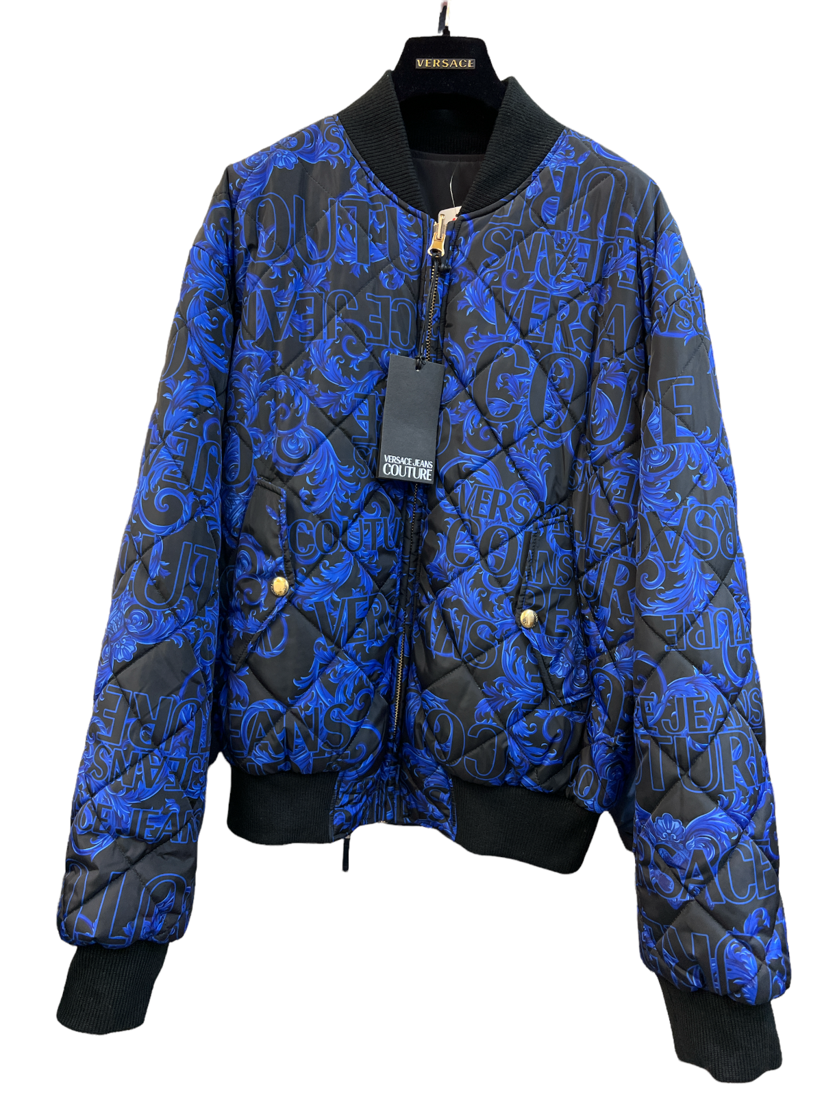 NEW Versace Blue/Black Baroque 