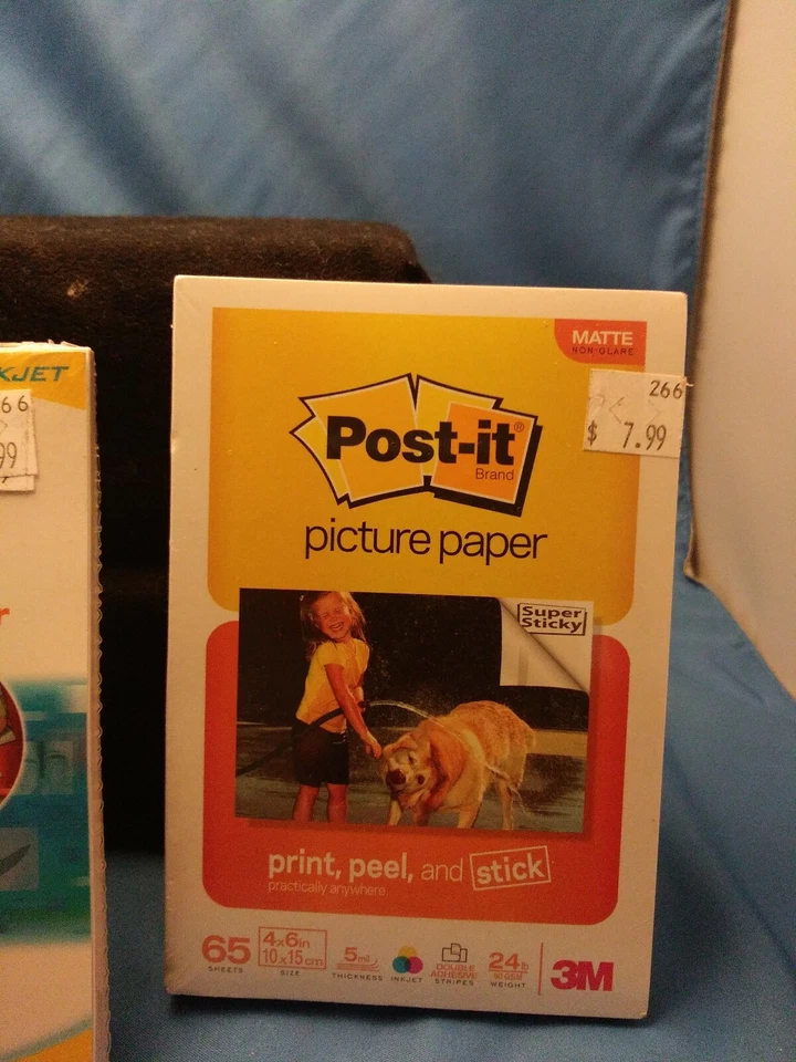 Post It Picture Paper 4" x 6" Semi-Gloss MATTESTICKY PICTURE PAPE LOT of 3 packs - Image 3 of 4