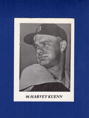 #6 HARVEY KUENN, Tigers ~ 1978-79 Dearborn Baseball Card Show regional card C