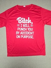 Unbranded Adult Uni-Sex Short Sleeve T-Shirt W/ Graphic Print & Saying - 2XL