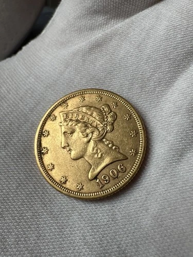 1906-P Liberty Half Eagle — photo from the most recent tracked eBay sale