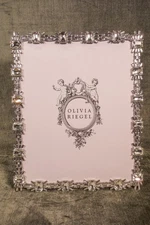 Olivia Riegel Crystal "Aurora" 8x10 Photo Frame New in Box