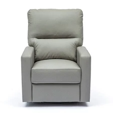 KATHY IRELAND 141976 30" RECLINING SWIVEL GLIDER ROCKER GRAY RV / CAMPER