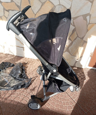 Quinny Zapp Buggy klappbar mit Sonnendach, schwenkbaren Rädern, schwarz/grau