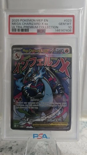 New ListingMEGA CHARIZARD X EX UPC Black Star Promo #023 PSA 10 Gem Mint Pokemon