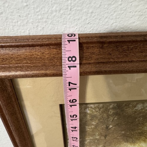 Gerald Coulson Quiet Forest Buck Painting Print Framed Matted Medium Wood Tone - Picture 6 of 12