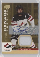 2017 Team Canada Juniors Premium Materials 68/199 Brianne Jenner #25 Auto xp6