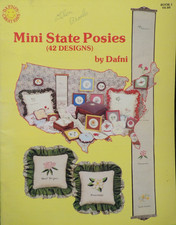 Folleto de punto de cruz Mini State Posies de Dafni's Creations