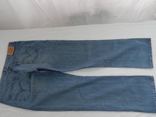 Levi 752 Straight Jeans Regular Fit Blue Waist 38 Leg 34 W38 L34 Zip Fly (Q6782 - Picture 5 of 10