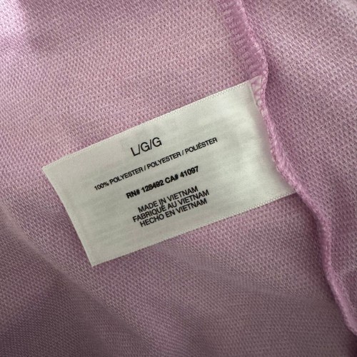 GREG NORMAN Heathered Dot Sleeveless Knit Polo Tank Golf Blouse Purple NWT Large - Picture 7 of 7