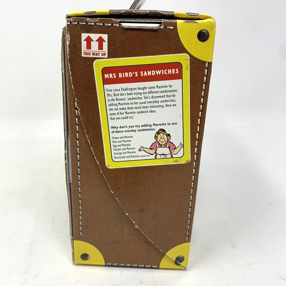 Paddington Bear Suitcase Marmite Limited Edition In Box 5" Blue Coat Red Hat NOS - Image 3 of 4