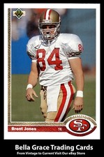1991 Upper Deck Brent Jones #351 San Francisco 49ers