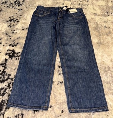 New York & Company Boyfriend Low Rise Straight Crop Womens Sz 4 Blue Jeans