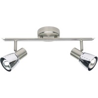 Brilliant Deckenleuchte Spot Lava 2-Flammig E14/40W Metall Eisen/Chrom Dimmbar
