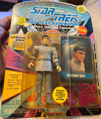 Star Trek The Next Generation Ambassador SPOCK Action Figure Playmates 1993 NIB