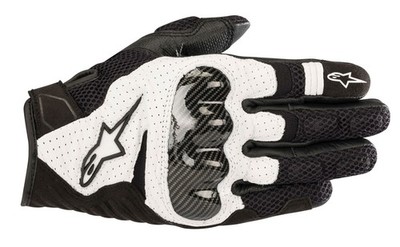 Motorrad Handschuh Alpinestars SMX-1 Air v2 Farbe: Schwarz/Weiß Gr: XXL