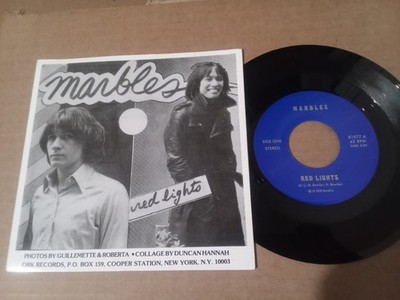 MARBLES Red Lights 7 Power Pop NYC Punk KBD 1976 2015 Ramones BLONDIE Television