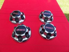 Gmc 1999-2018 6 Lug Wheel Center Cap Covers Set Of 4 Nos 15067579