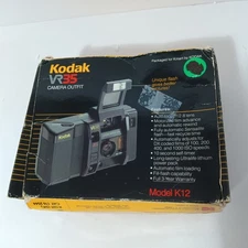 Kodak VR35 Camera Outfit K12 1985 Untested With Box And Manual 