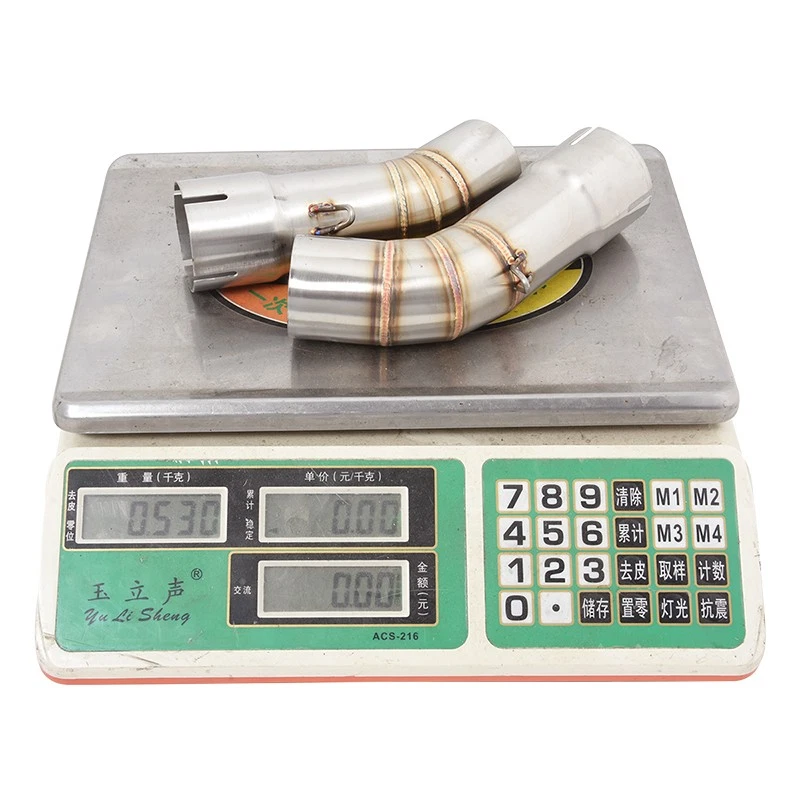 Sistema de escape para moto Ducati 848 1098 1198 enlace medio tubo conexión deslizamiento Foto 2 de 4