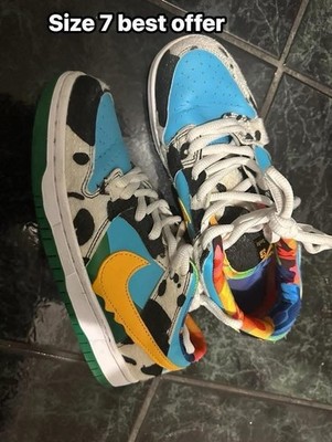 Nike SB Dunk Low Chunky Dunky Ben & Jerry's Blue Yellow Green Skateboarding